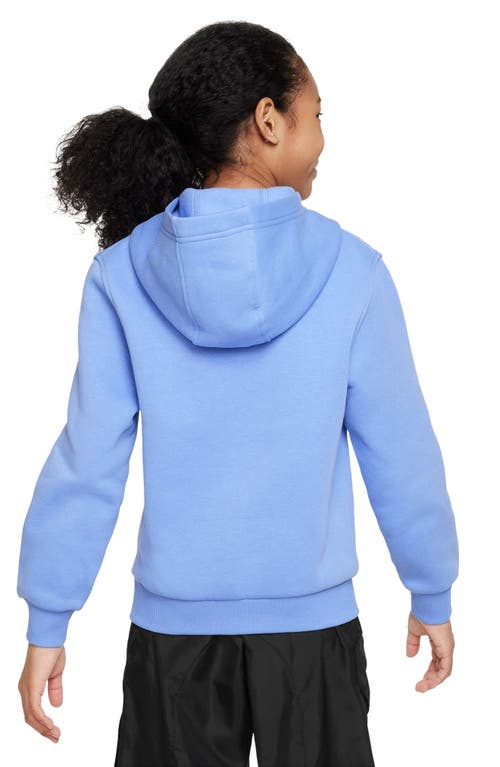 Shop Nike Kids' Club Fleece Hoodie In Polar/white