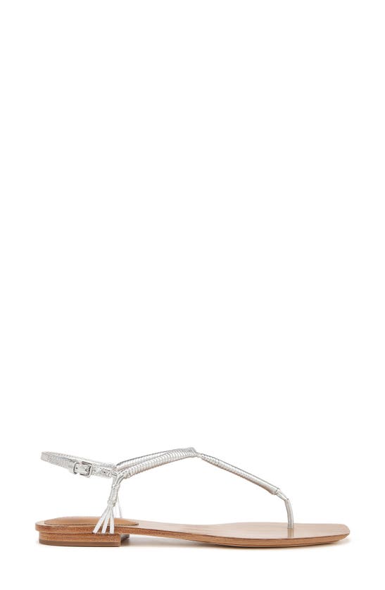 Shop Veronica Beard Amelia Ankle Strap Sandal In Silver