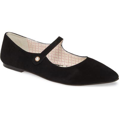 1901 Mallen Pointed Toe Flat- Black