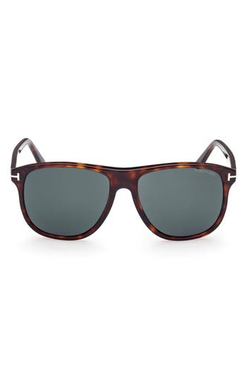 Tom Ford Joni 56mm Square Sunglasses In Blue