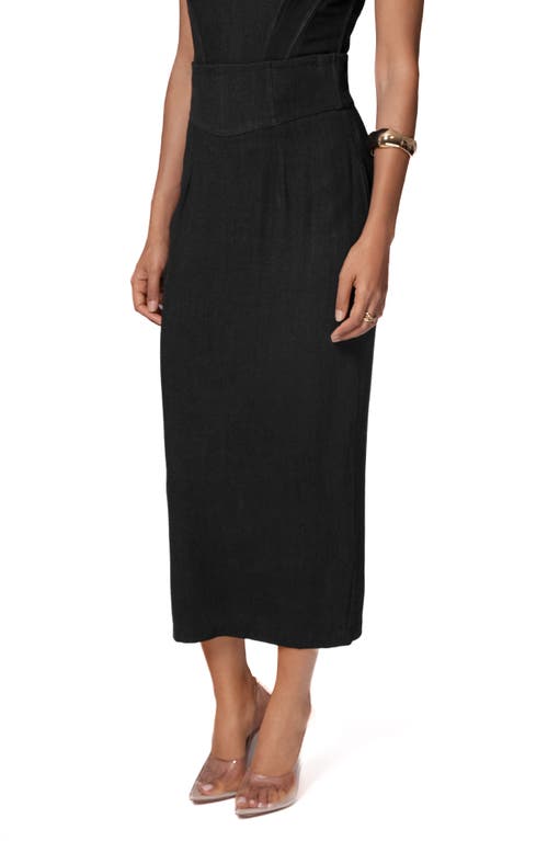 Jluxlabel Coastland Pencil Skirt In Black