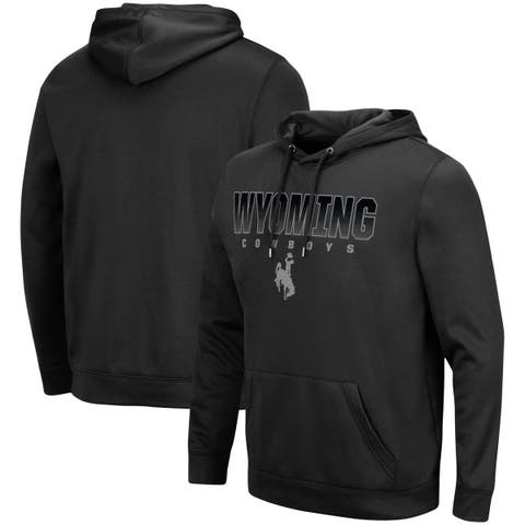 Wyoming Cowboys Youth Performance Hoodie - Heather Grey