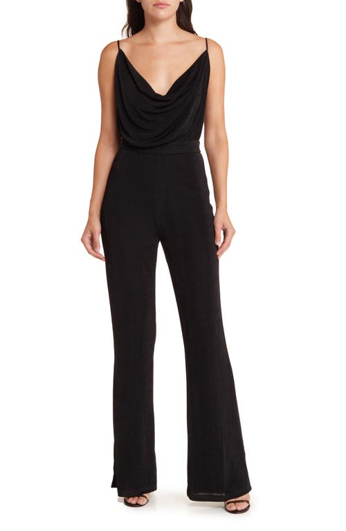 Moyra Cowl Neck Jumpsuit in Black