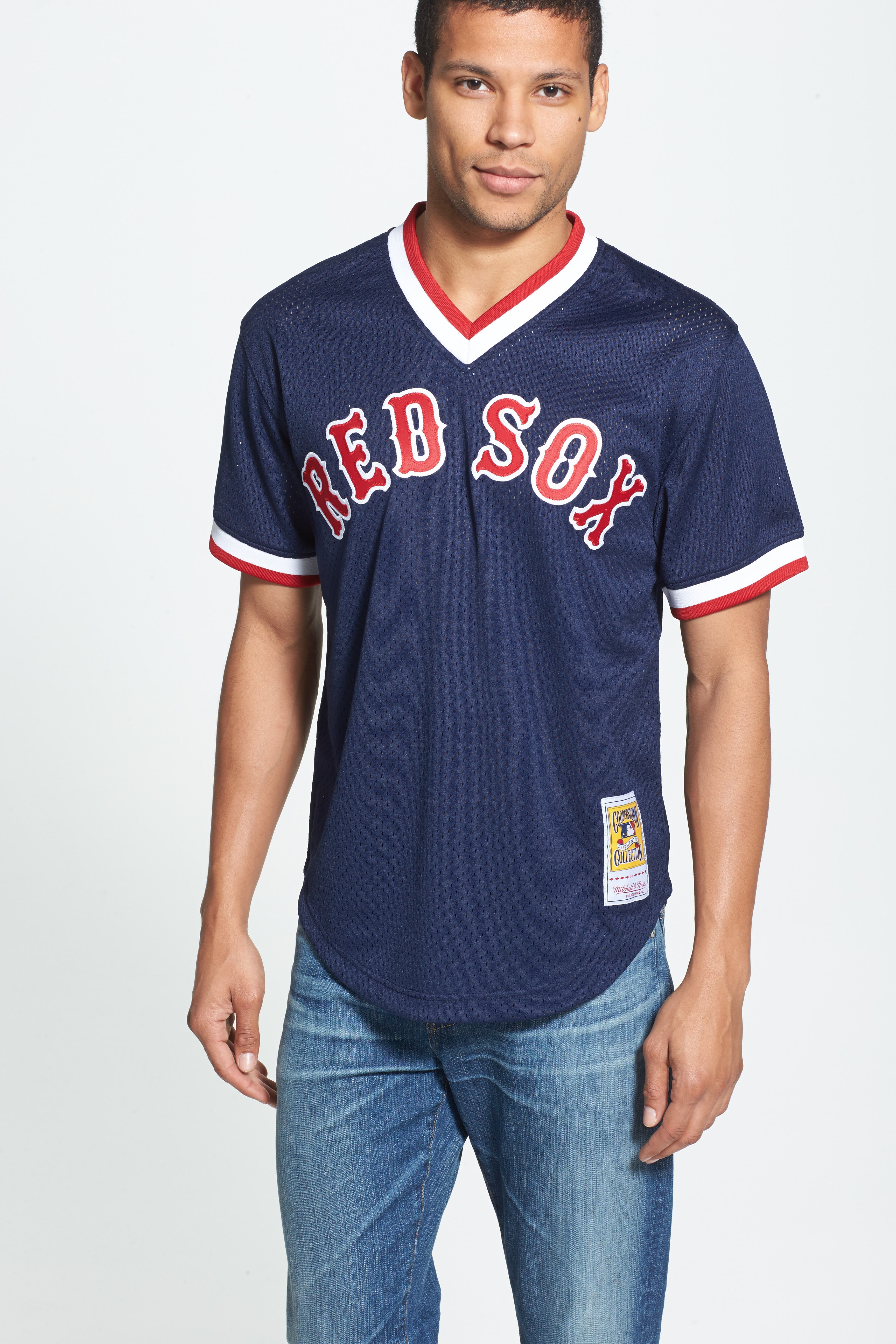 mitchell and ness red sox