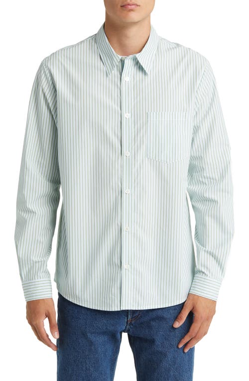 A. P.C. Clement Stripe Button-Up Shirt at Nordstrom,