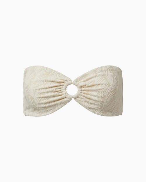 Shop Onia Luna Bikini Top In White/gold