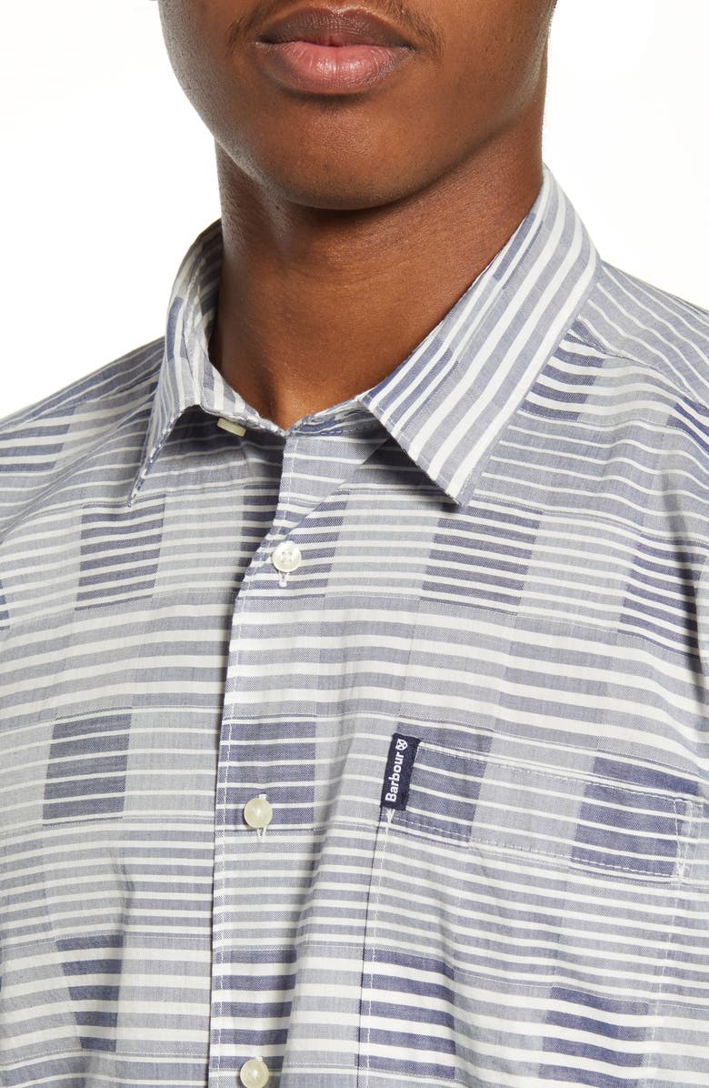 Barbour Stackpole Regular Fit Short Sleeve Button-Up Shirt, Alternate, color, 