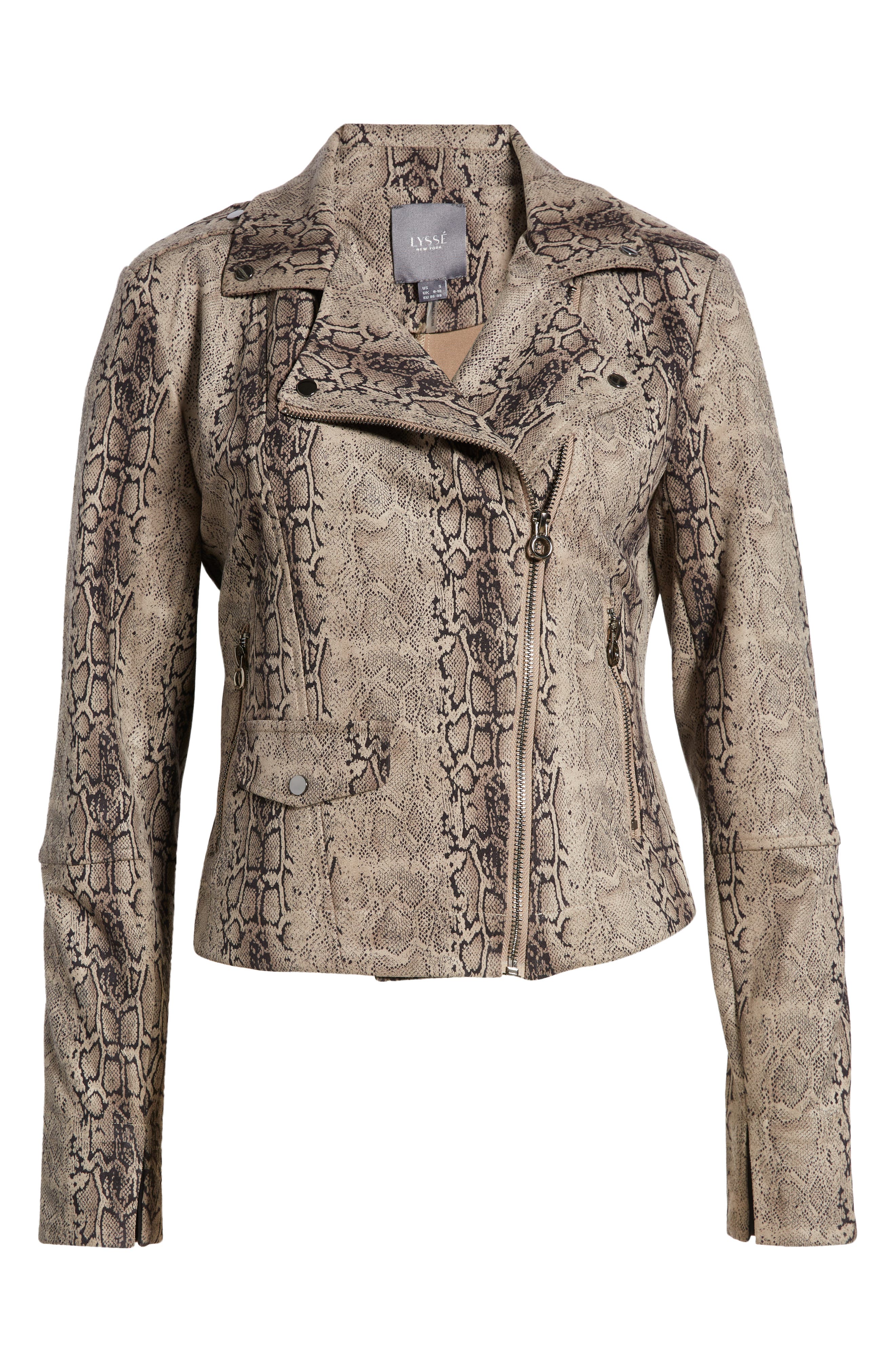 LYSSE Womens Faux Suede 3/4 Sleeve Open Front Jacket