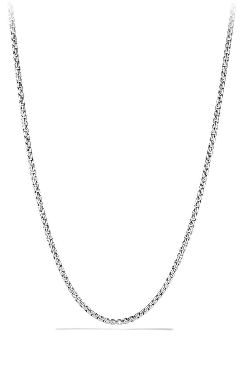 David Yurman Box Chain Slider Necklace in Sterling Silver, 2.7mm ...