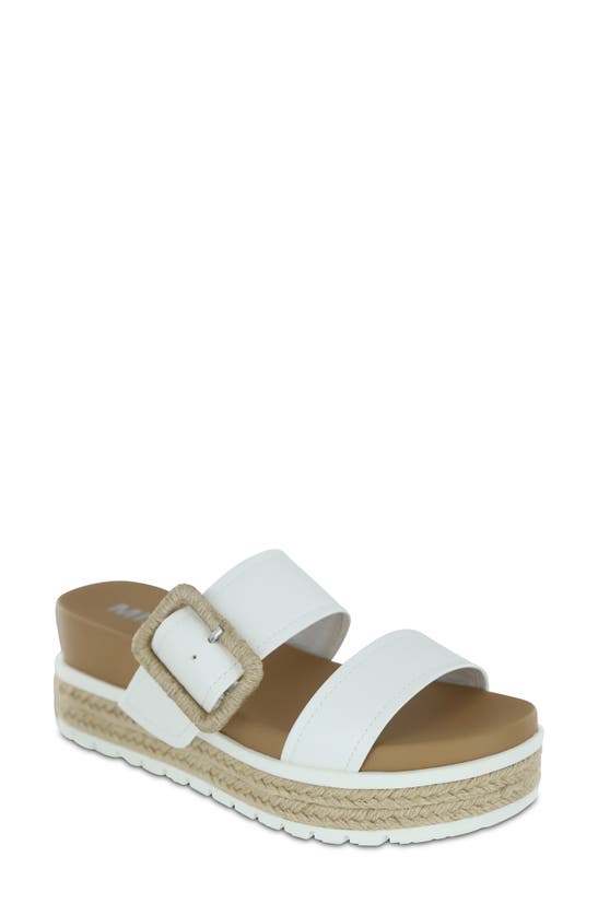 Shop Mia Kenzy Platform Sandal In White