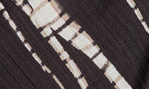 Bardot Silvie Stripe Halter Bodysuit In Black/brown