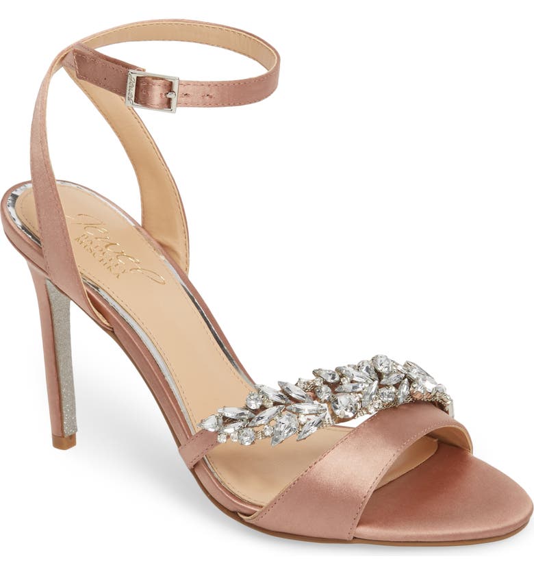 Jewel Badgley Mischka Merida Crystal Embellished Ankle Strap Sandal ...
