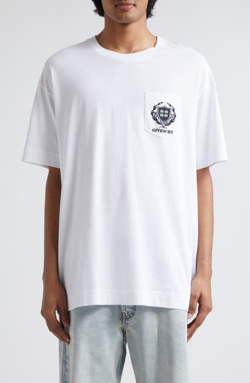 Givenchy Laurel Crest Logo Oversize Pocket T-Shirt at Nordstrom,
