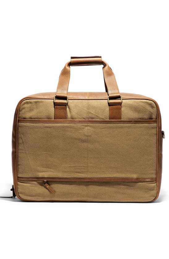 Shop Will Leather Goods Commuter Carry-on Duffle In Tobacco/ Cognac