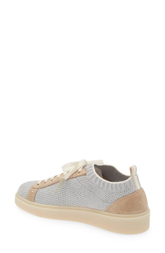 Eleventy Knit Sock Sneaker In Light Grey