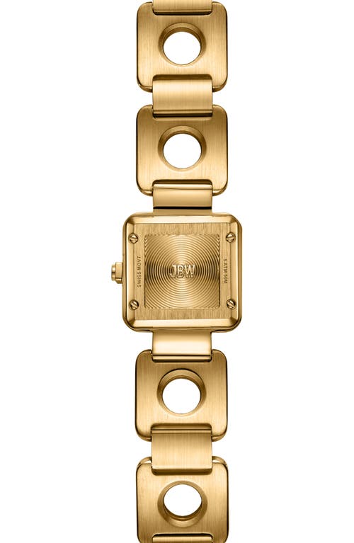 Jbw Chasm Bracelet Watch, 22mm In 18k Gold/gold/crystals