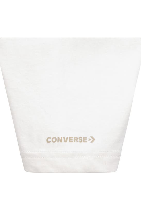 Shop Converse Kids' License Plate Logo T-shirt & Shorts Set In Coffee Rum