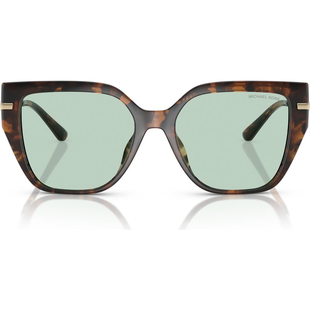 Michael Kors 54mm Square Sunglasses In Dark Tortoise