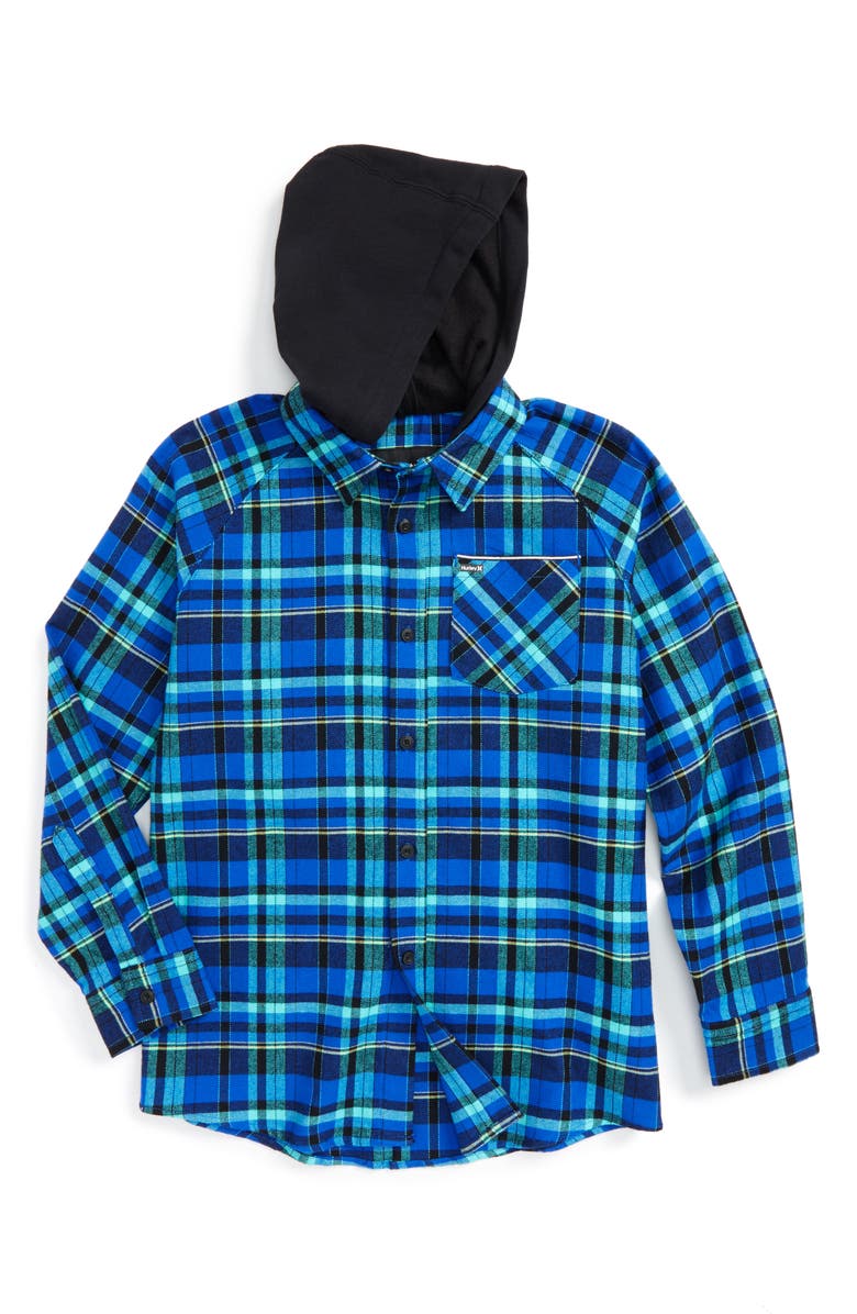 Hurley flannel hoodie Clearance