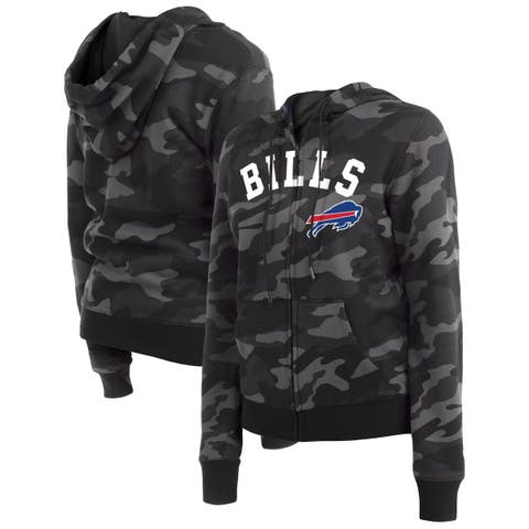 New Era Women's New Era Camo York Jets Raglan Full-Zip Hoodie