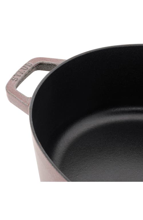 Staub 6.25-quart Enameled Cast Iron Shallow Oval Dutch Oven In Lilac