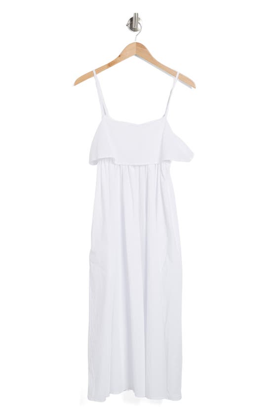 Stitchdrop Bahamas Popover Midi Dress In White
