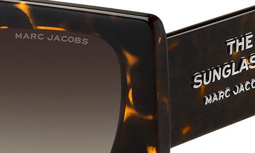 Marc Jacobs The Square Cat-eye Sunglasses In Havana/brown Sf