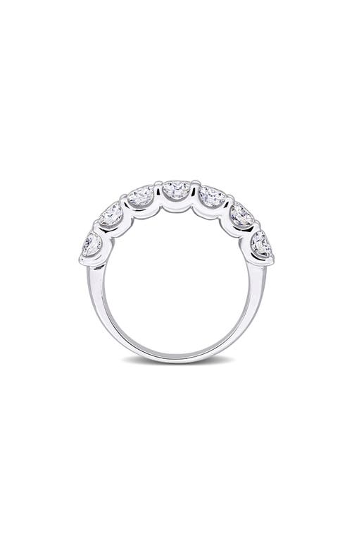 Delmar Lab-created Moissanite Band Ring In White