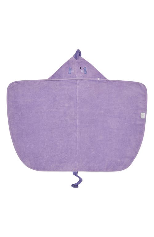 Shop Mori Kids' Hooded Towel In Lilac