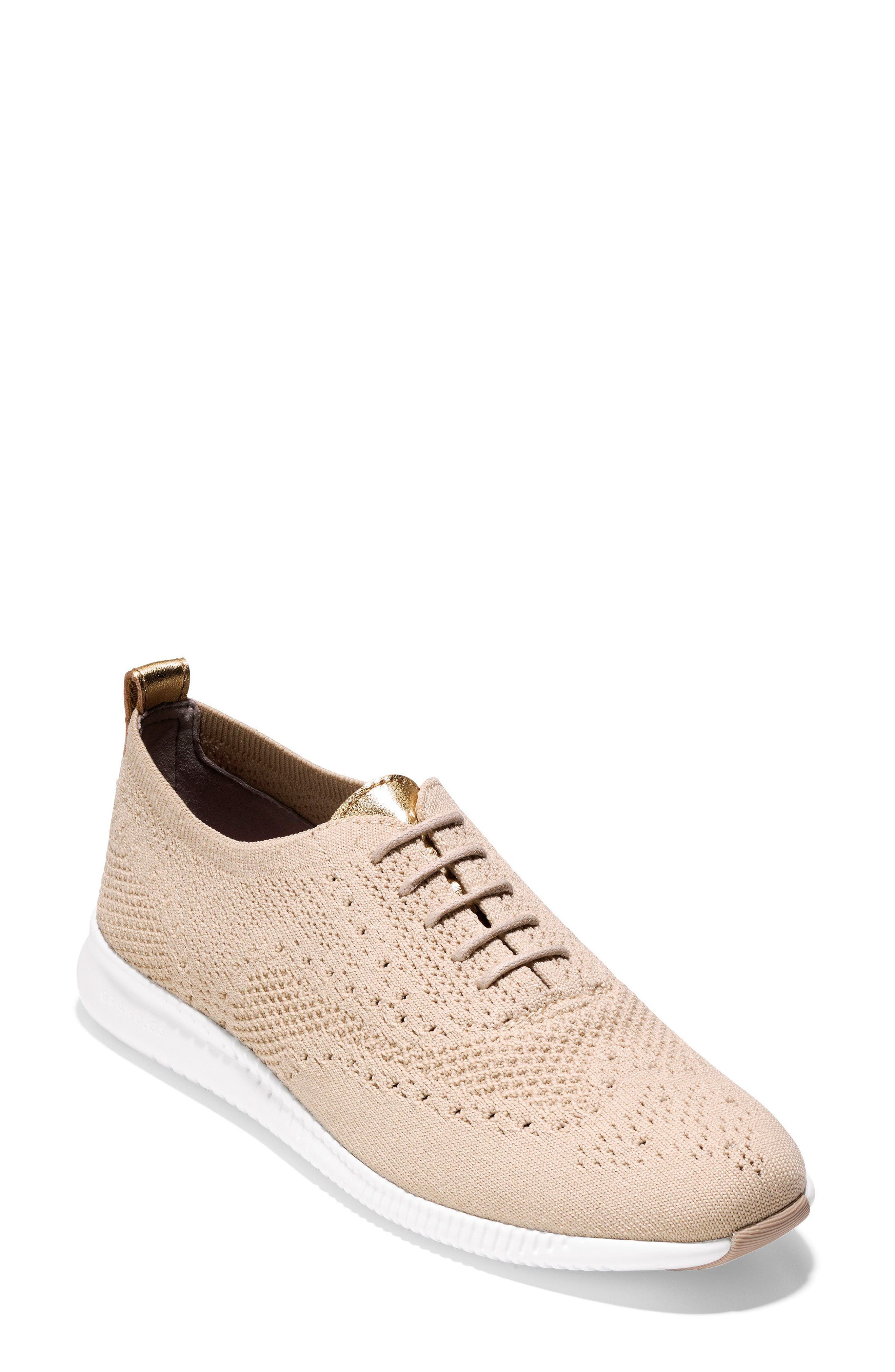 Cole Haan 2.zer?grand Stitchlite Wingtip Sneaker, Beige