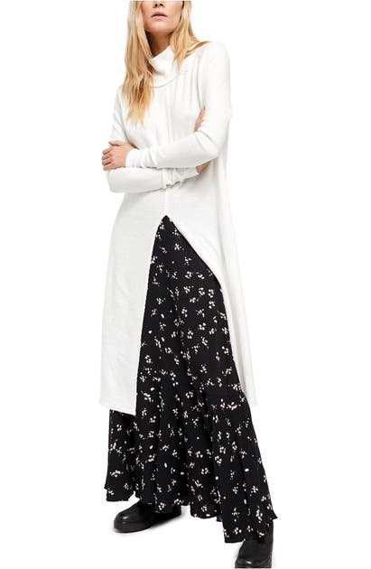 Free People Work It Tunic Sweater In Ivory