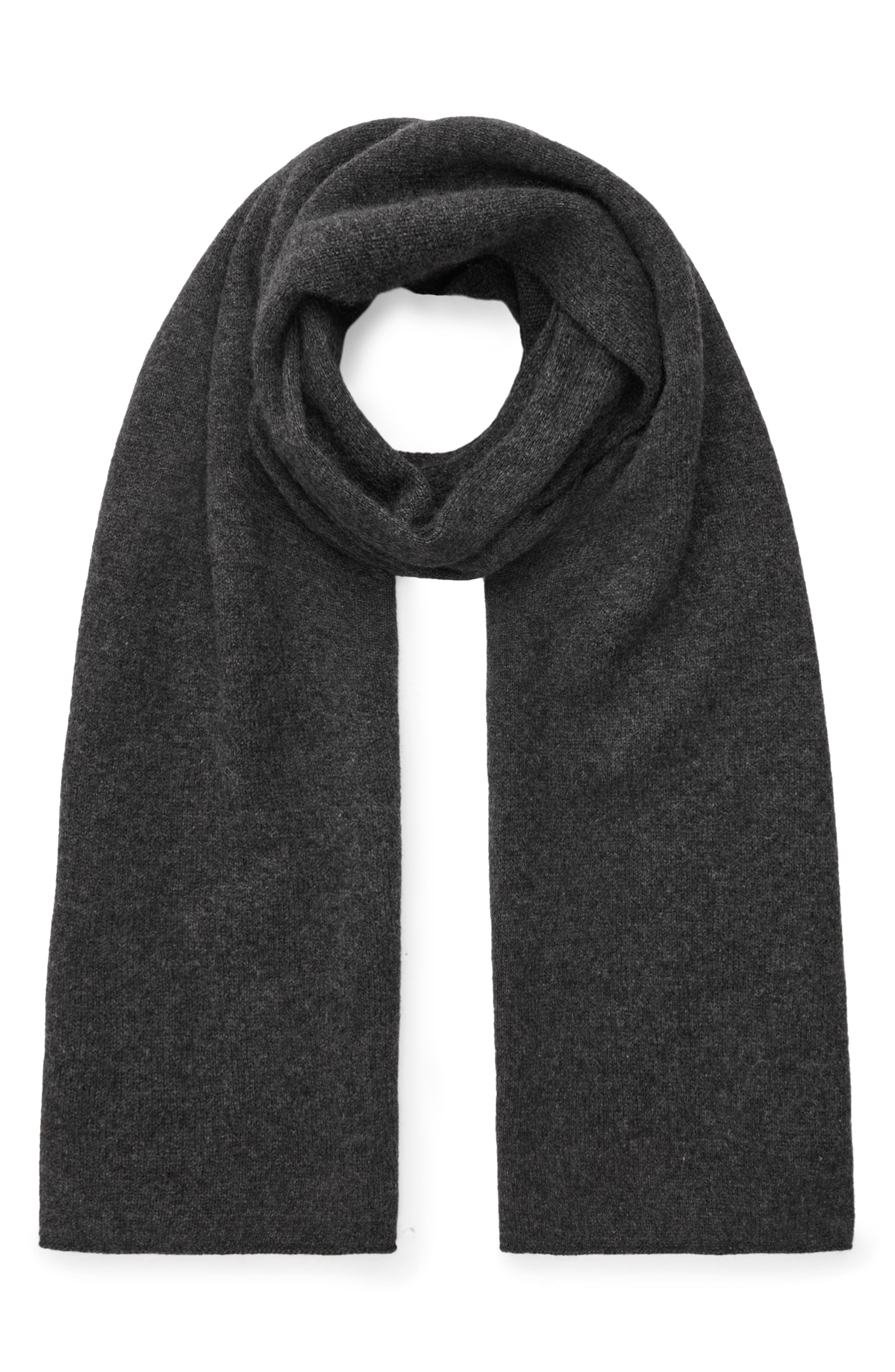 large grey cashmere scarf