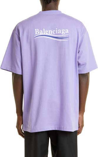 Balenciaga Men's Cities Oversized Logo-Print T-Shirt