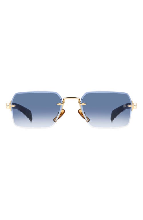 DAVID BECKHAM EYEWEAR DAVID BECKHAM EYEWEAR 56MM RIMLESS RECTANGULAR SUNGLASSES