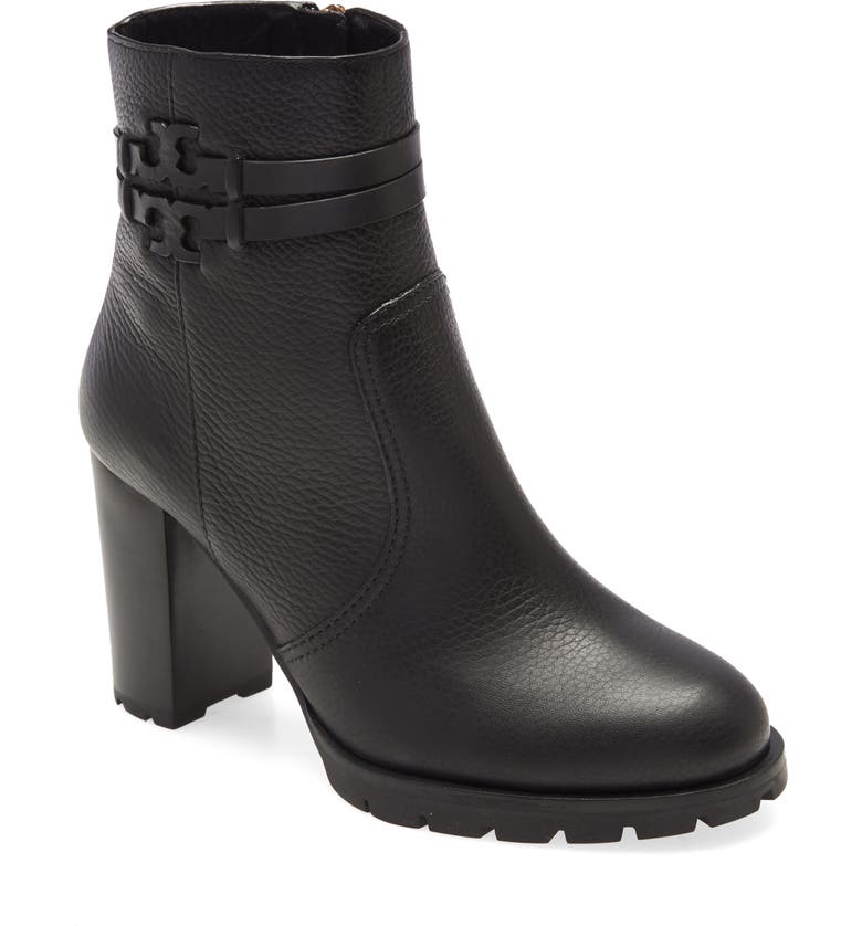 TORY BURCH Leigh Lug Sole Bootie, Main, color, PERFECT BLACK/ PERFECT BLACK