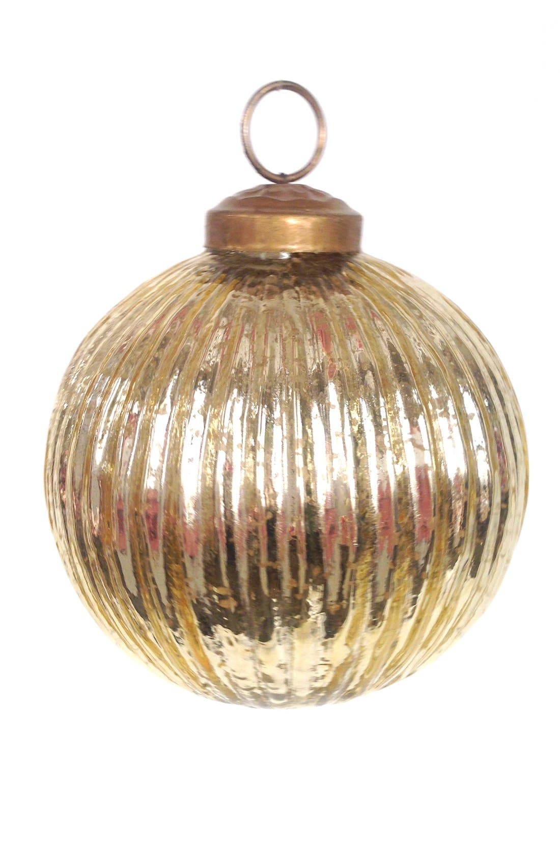 Arty Set of 2 Gold Glass Ball Ornaments Nordstrom