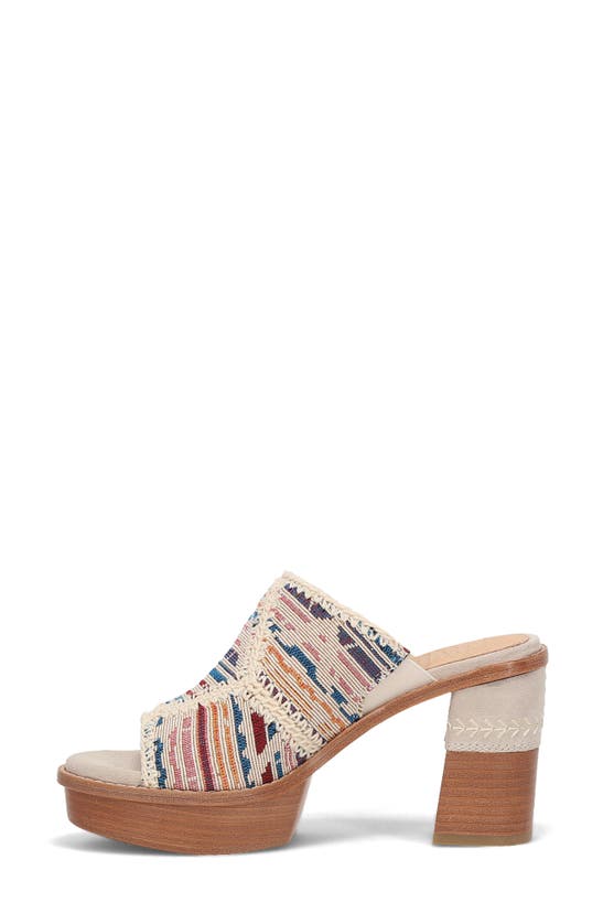 Frye Pipa Crochet Platform Sandal In Ivory Multi