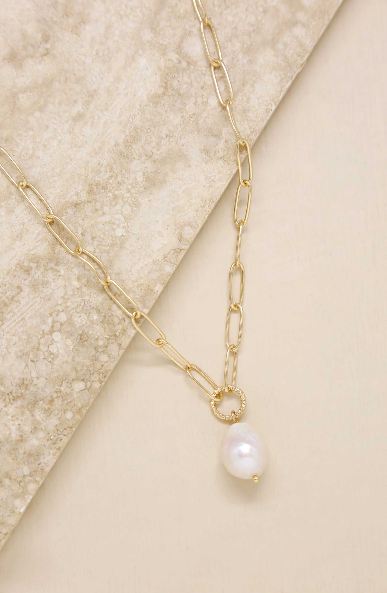 Ettika Freshwater Pearl Pendant Necklace | Nordstrom