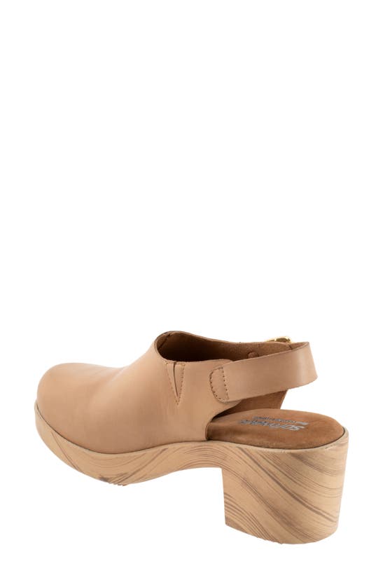 Softwalk Fairbanks Slingback Platform Clog In Tan