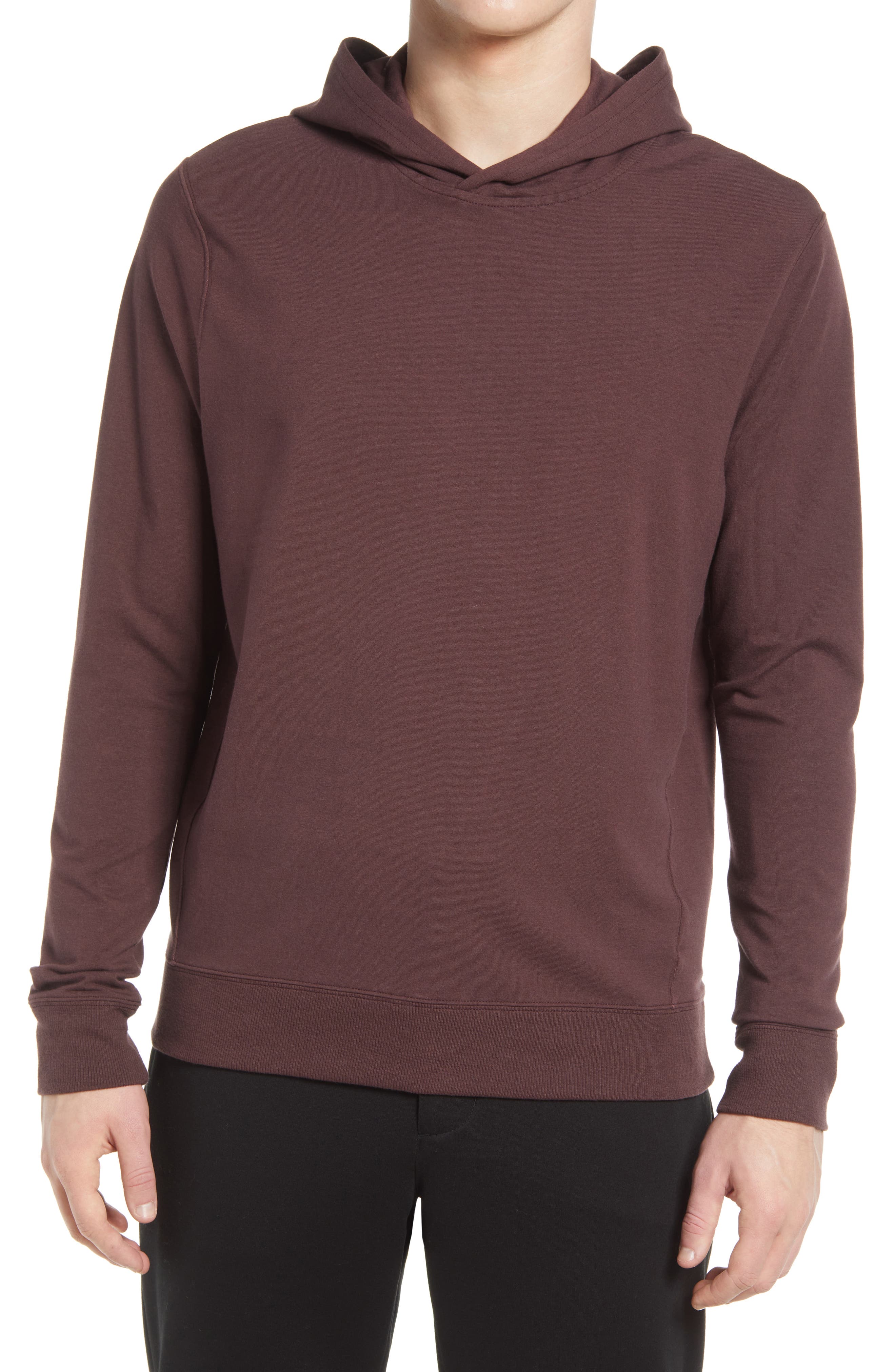 burgundy sweatshirt