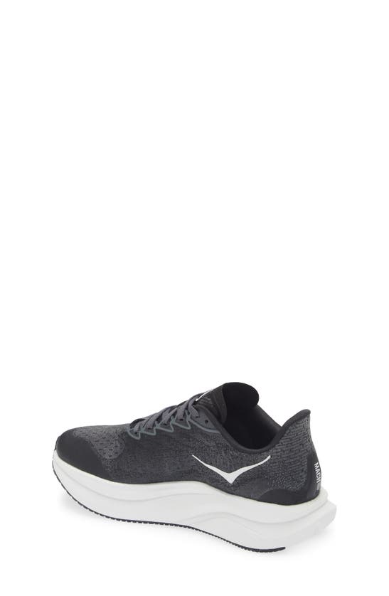 Shop Hoka Kids' Mach 6 Running Shoe In Black/ White