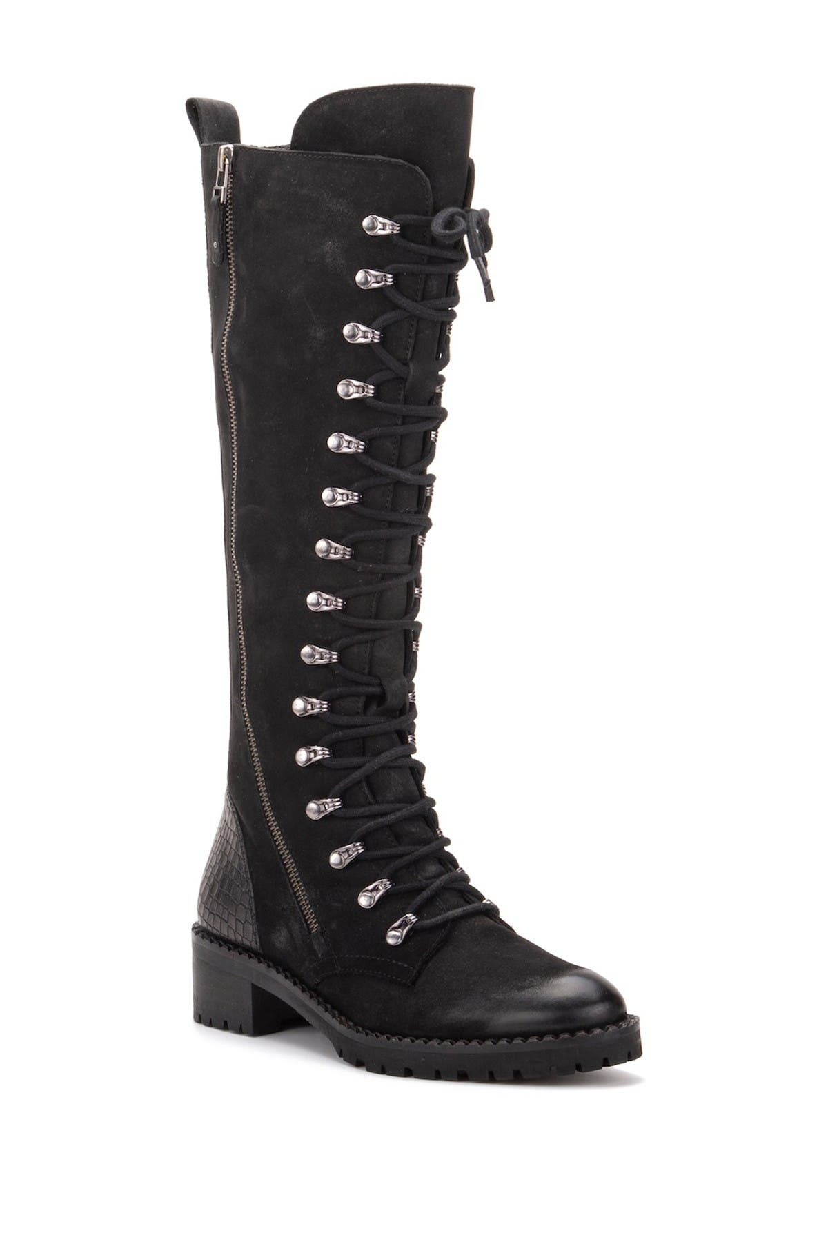 tall leather lace up boots