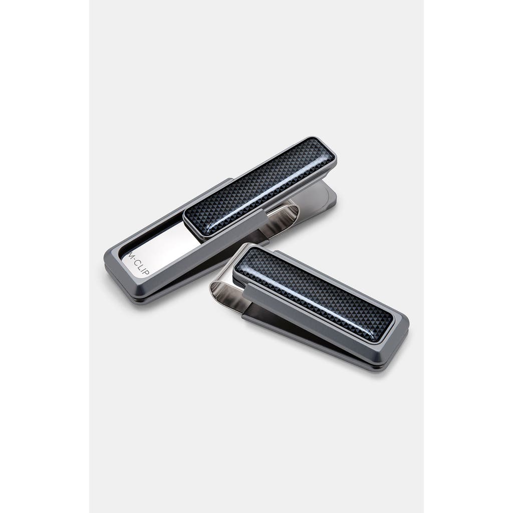 M Clip M-clip® Ultralight Money Clip In Silver/black