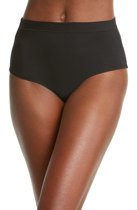 SHAPERMINT Mid Rise Seamless Stretch Mid-Waist Brief, Ultra Soft Full  Briefs for Women Black at  Women's Clothing store