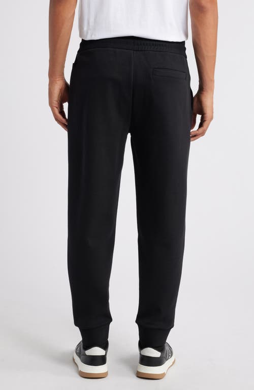 Shop Hugo Boss Boss Locsin Cotton Blend Joggers In Black