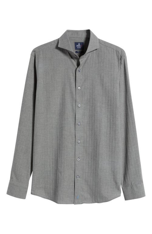 Shop Johnnie-o Crenshaw Cotton Button-up Shirt In Light Gray