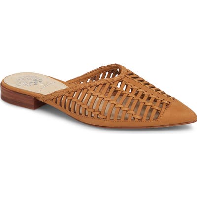 Vince Camuto Morley Woven Pointy Toe Mule, Brown