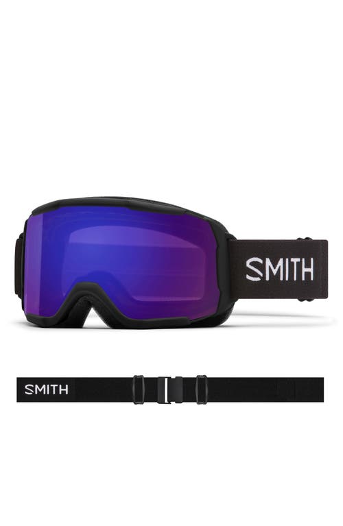 Smith Showcase Over the Glass 145mm ChromaPop Snow Goggles in Black /Violet Mirror at Nordstrom