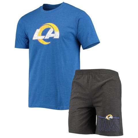 Men's Concepts Sport Royal Los Angeles Rams Billboard T-Shirt & Shorts Set