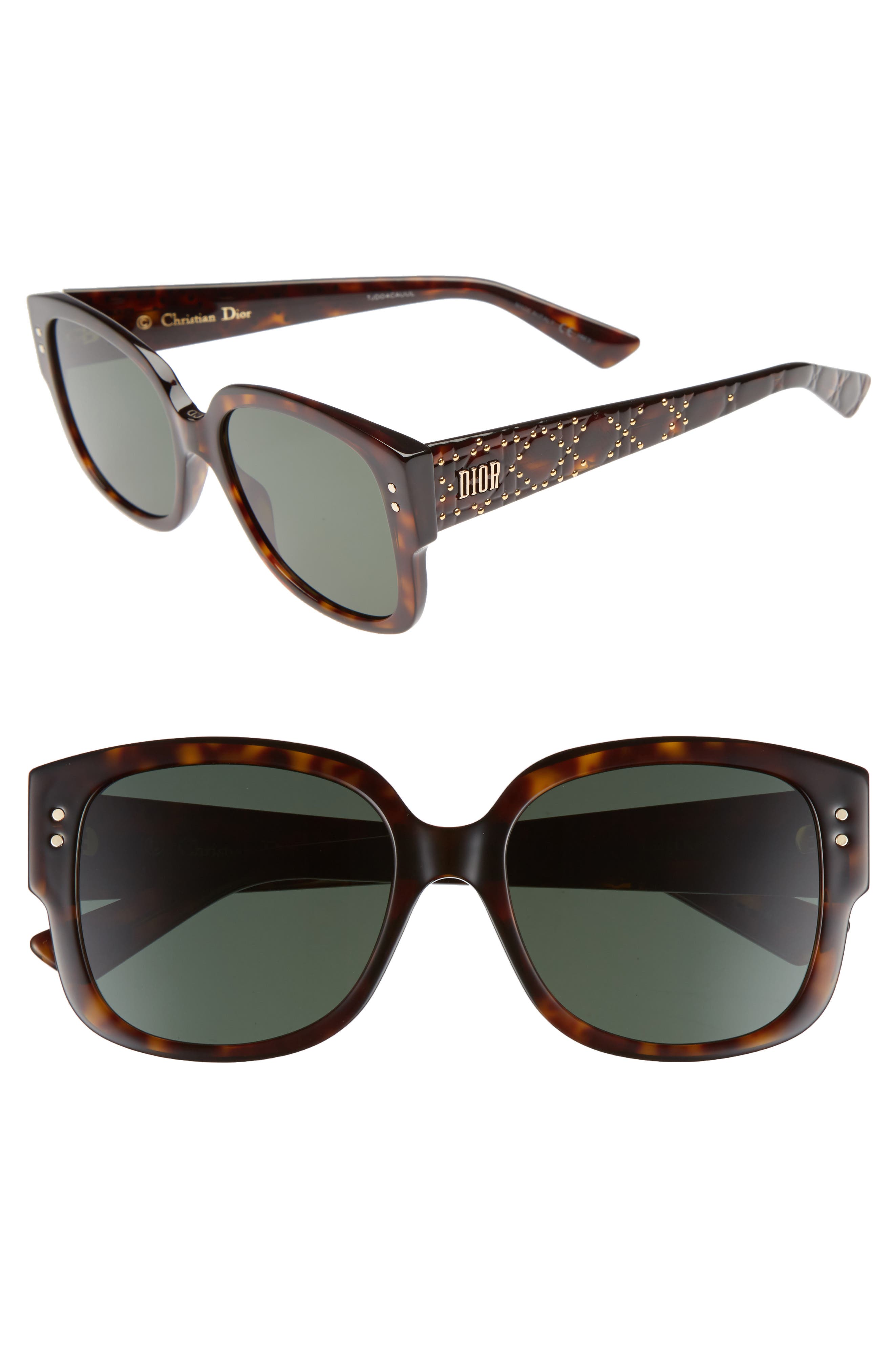 dior 54mm square sunglasses